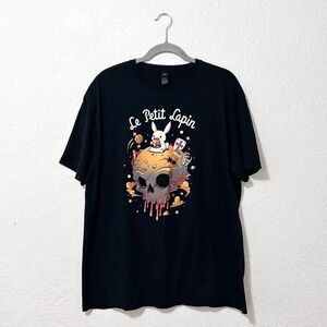 Le Petit Lapin short sleeve shirt black size XL